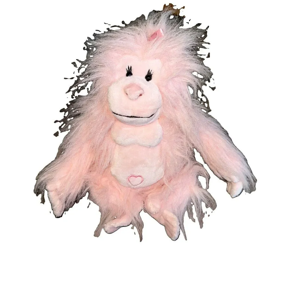 Ganz Webkinz Gilly Pink Stuffed Plush Animal Toy Glamorous Gorilla Doll